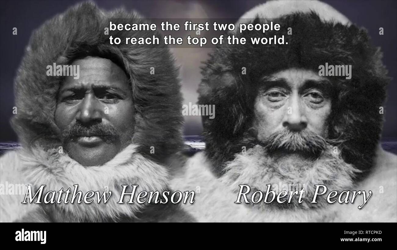 Matthew Henson et Robert Peary Banque D'Images