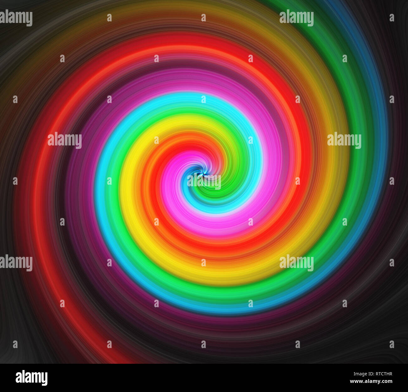 Abstract background rainbow swirl Banque D'Images