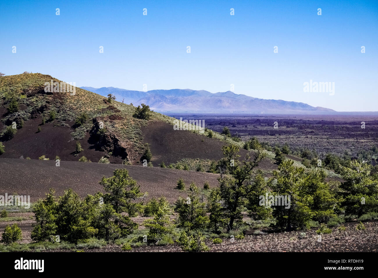 Les montagnes et les vallées, des cratères de la lune Park, New York Banque D'Images