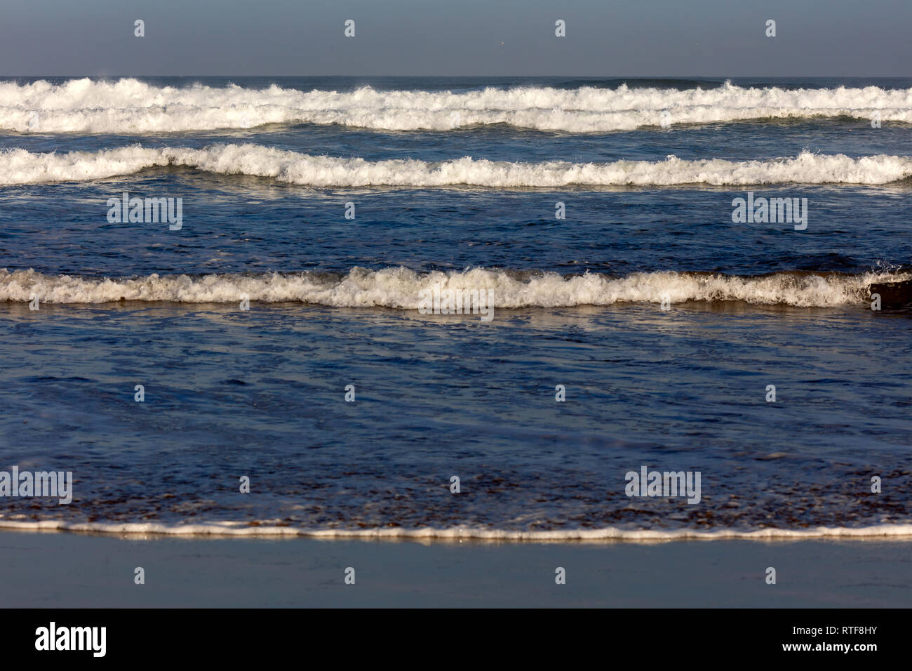 Plage de l'océan atlantique, Casablanca, Maroc Banque D'Images