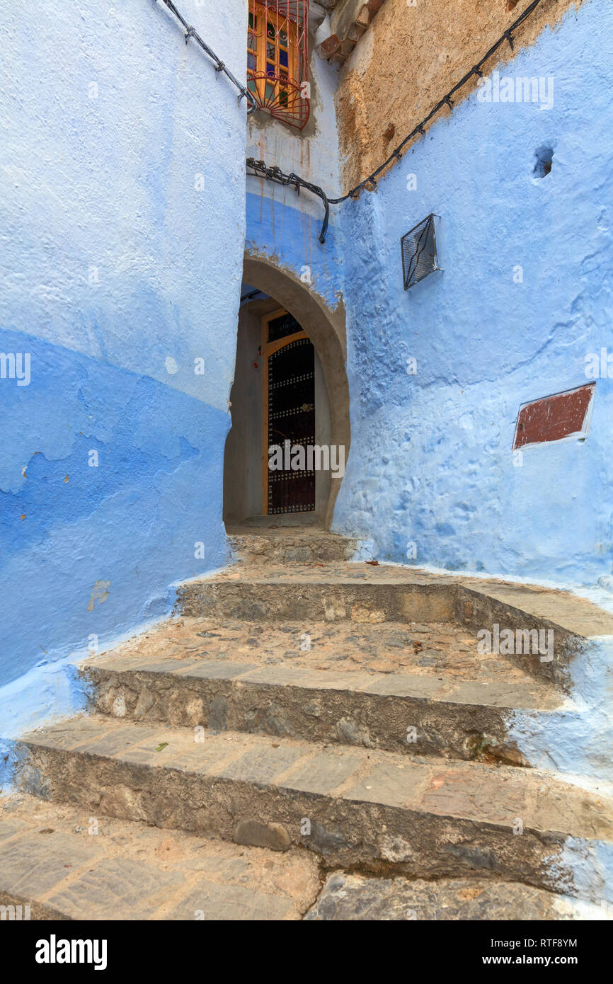 Medina, vieille ville, Tanger, Chaouen, Maroc Banque D'Images