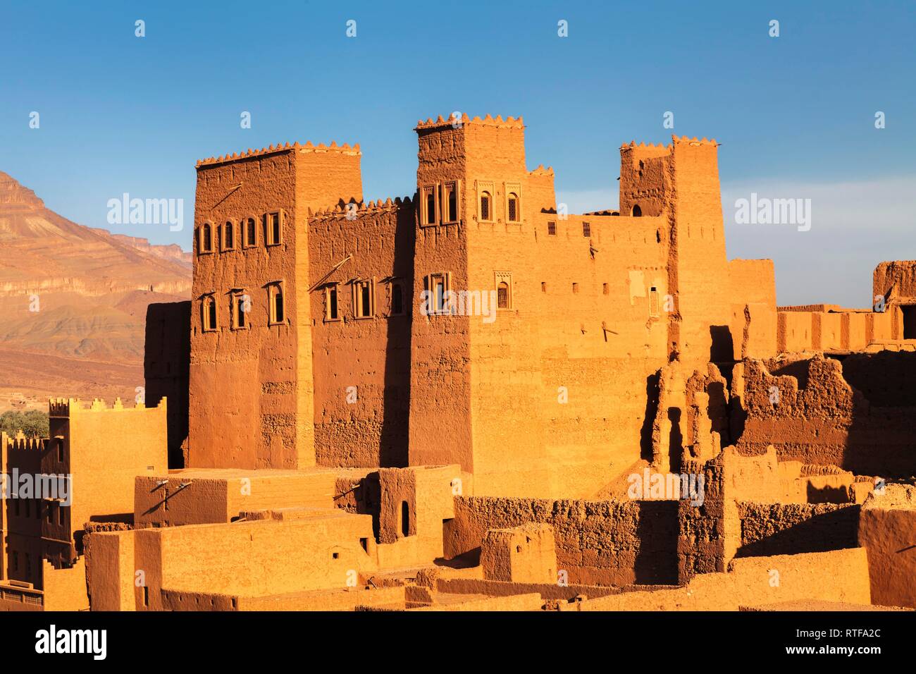 Kasbah Oulad Othmane, Othmane, vallée du Draa, dans le sud du Maroc, Maroc Banque D'Images