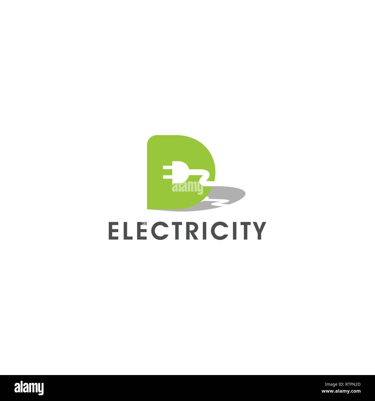 Lettre d'électricité plug logo vector design. power logo design, logo design stock Illustration de Vecteur