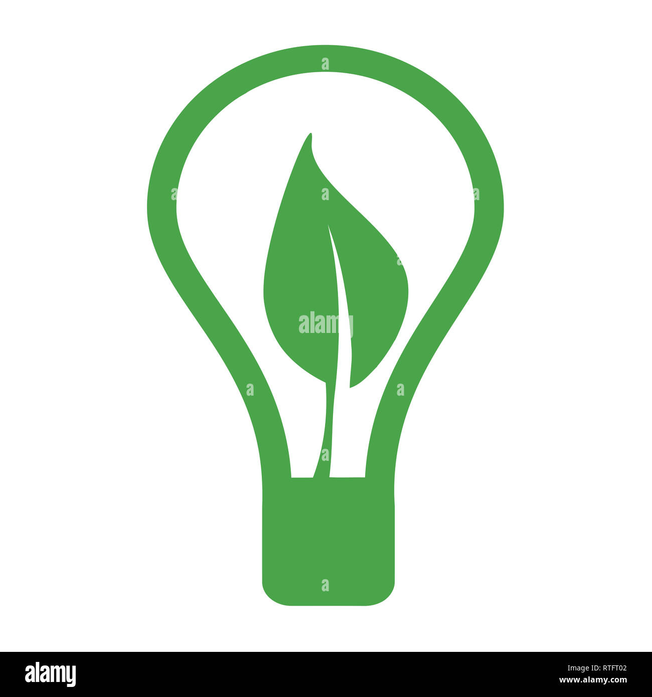 L'efficacité de la conservation de l'énergie économisez de l'écologie eco illustration silhouette Banque D'Images