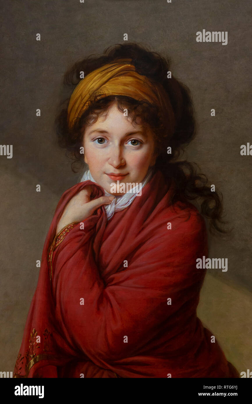 Un portrait de la Comtesse Golovina, Élisabeth Vigée-lebrun, vers 1800, Banque D'Images Un portrait de la Comtesse Golovina, Élisabeth Vigée-lebrun, vers 1800, Banque D'Images