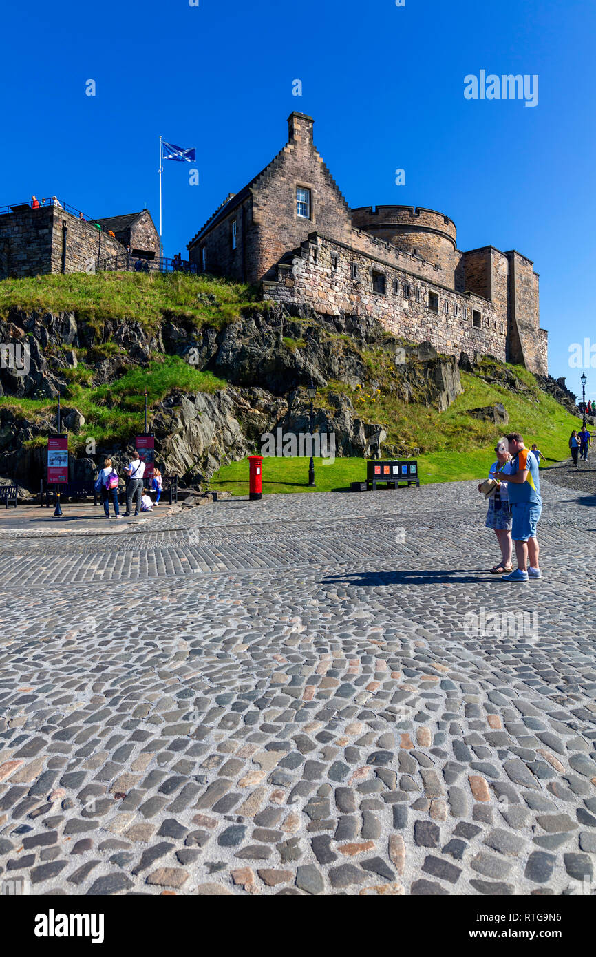 Le château d'Edinburgh, Édimbourg, Écosse, Royaume-Uni Banque D'Images