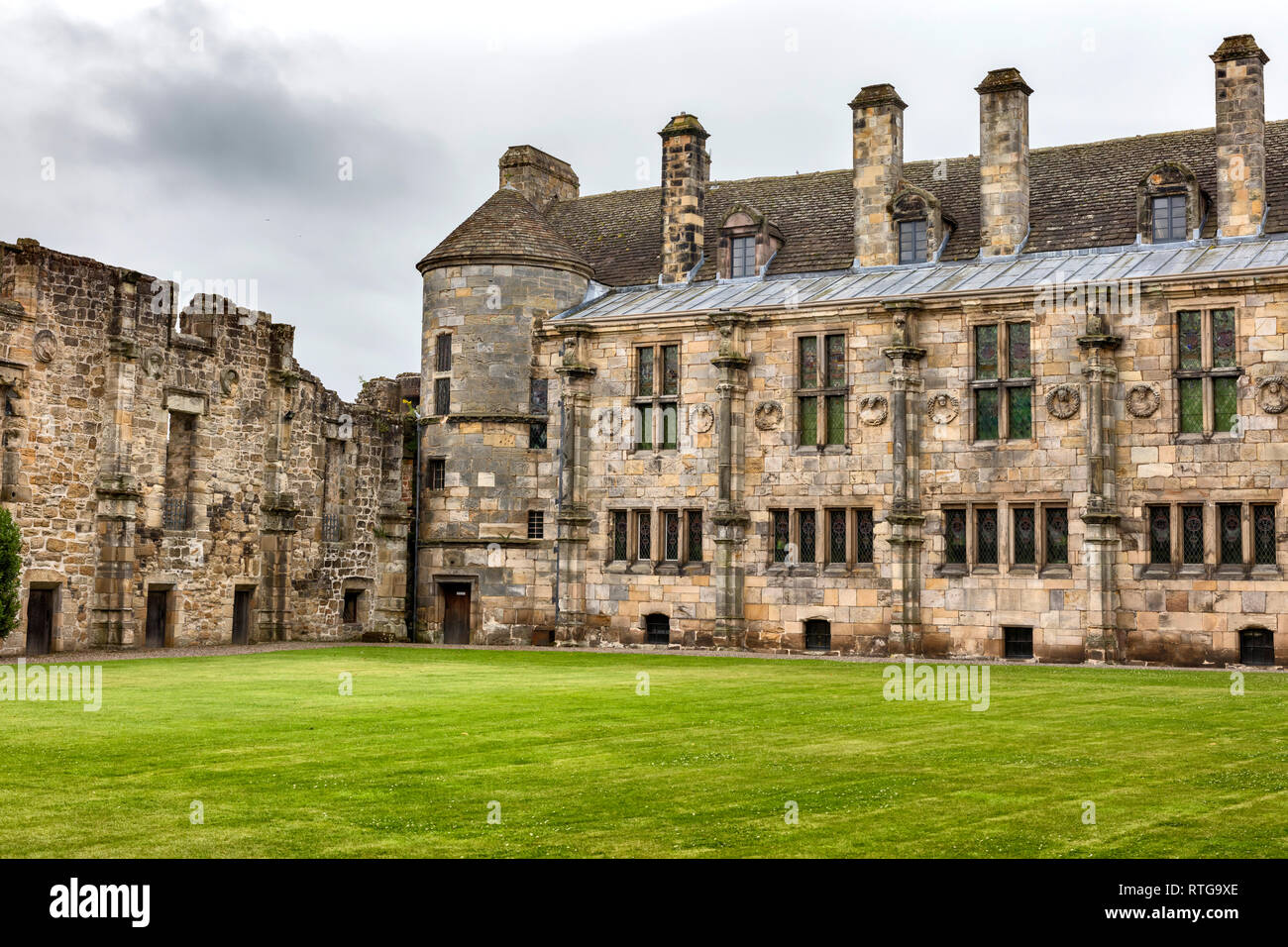 Palais de Falkland, Fife, Scotland, UK Banque D'Images