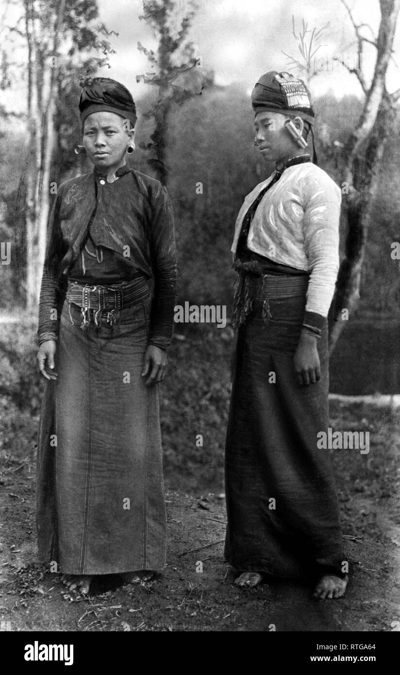 L'Asie, Siam, portraits de femmes aujourd'hui siamois thaï, 1920 Banque D'Images