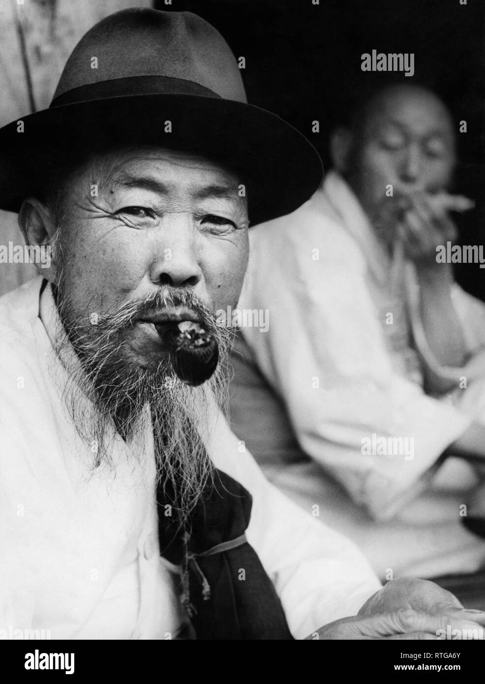 Asie, Corée, portrait d'un harabugijn, 1955 Banque D'Images