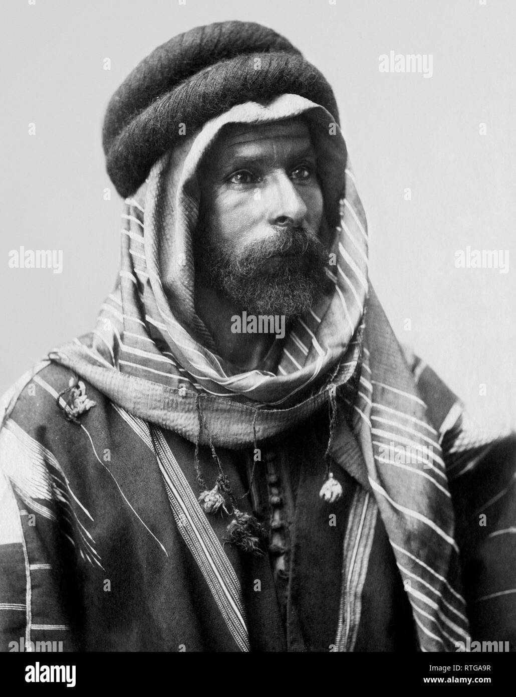 La Syrie, Portrait de chaise bédouine de Palmyre, 1900-10 Banque D'Images