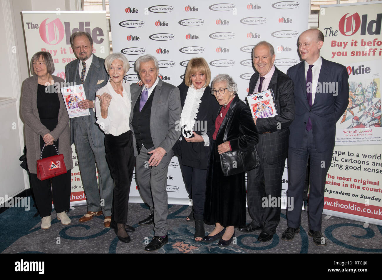 Celebs assister à l'ancien de l'année 2019 comprend : Margaret Calvert, Peter Bowles, Sheila Hancock, Lionel Blair, Amanda Barrie, Judith Kerr, Gyles Brandreth Où : London, Royaume-Uni Quand : 29 Jan 2019 Credit : Phil Lewis/WENN.com Banque D'Images