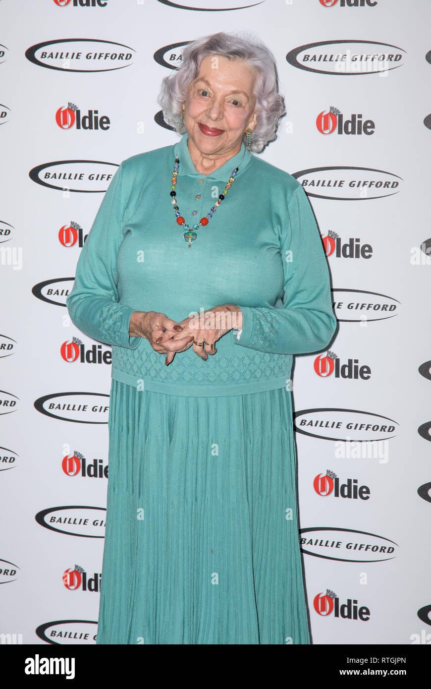 Celebs assister à l'ancien de l'année 2019 comprend : Judith Kerr Où : London, Royaume-Uni Quand : 29 Jan 2019 Credit : Phil Lewis/WENN.com Banque D'Images