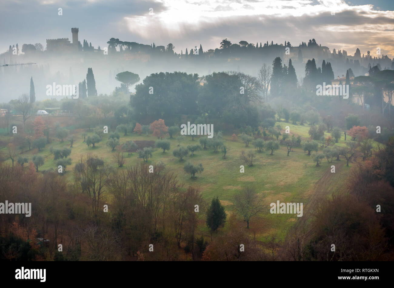 Jardins de Boboli. Florence Italie Banque D'Images