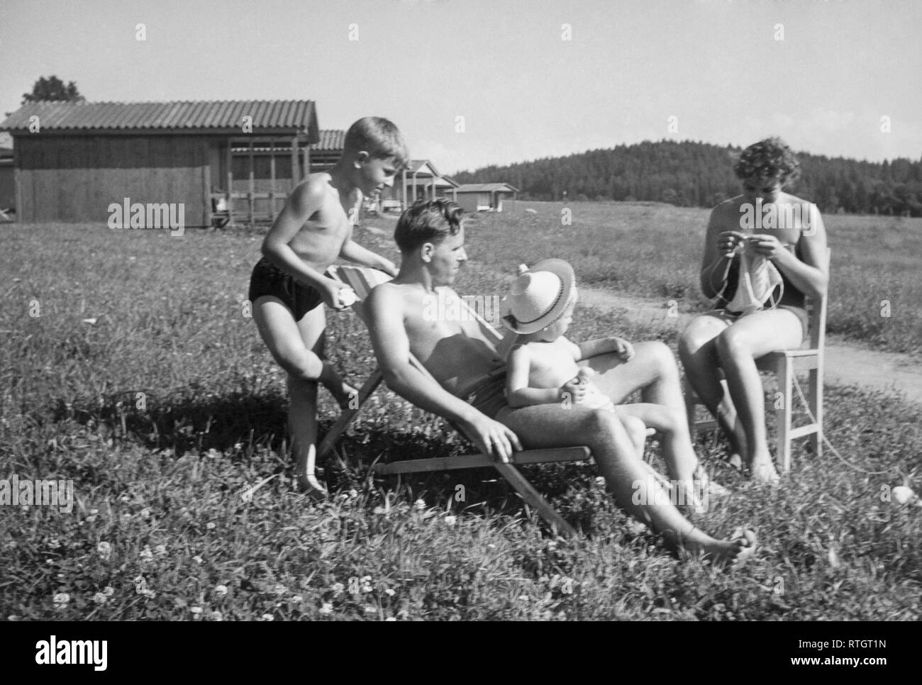 Maison de vacances en Autriche, 1962 Banque D'Images