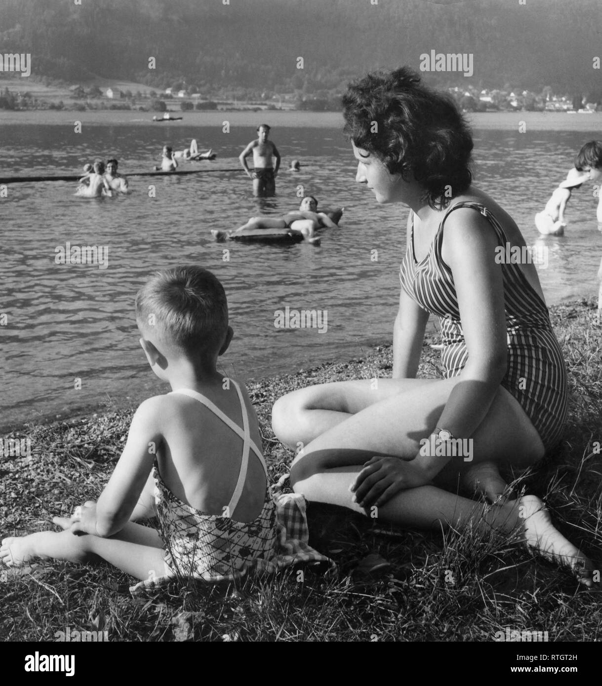 Maison de vacances en Autriche, 1962 Banque D'Images