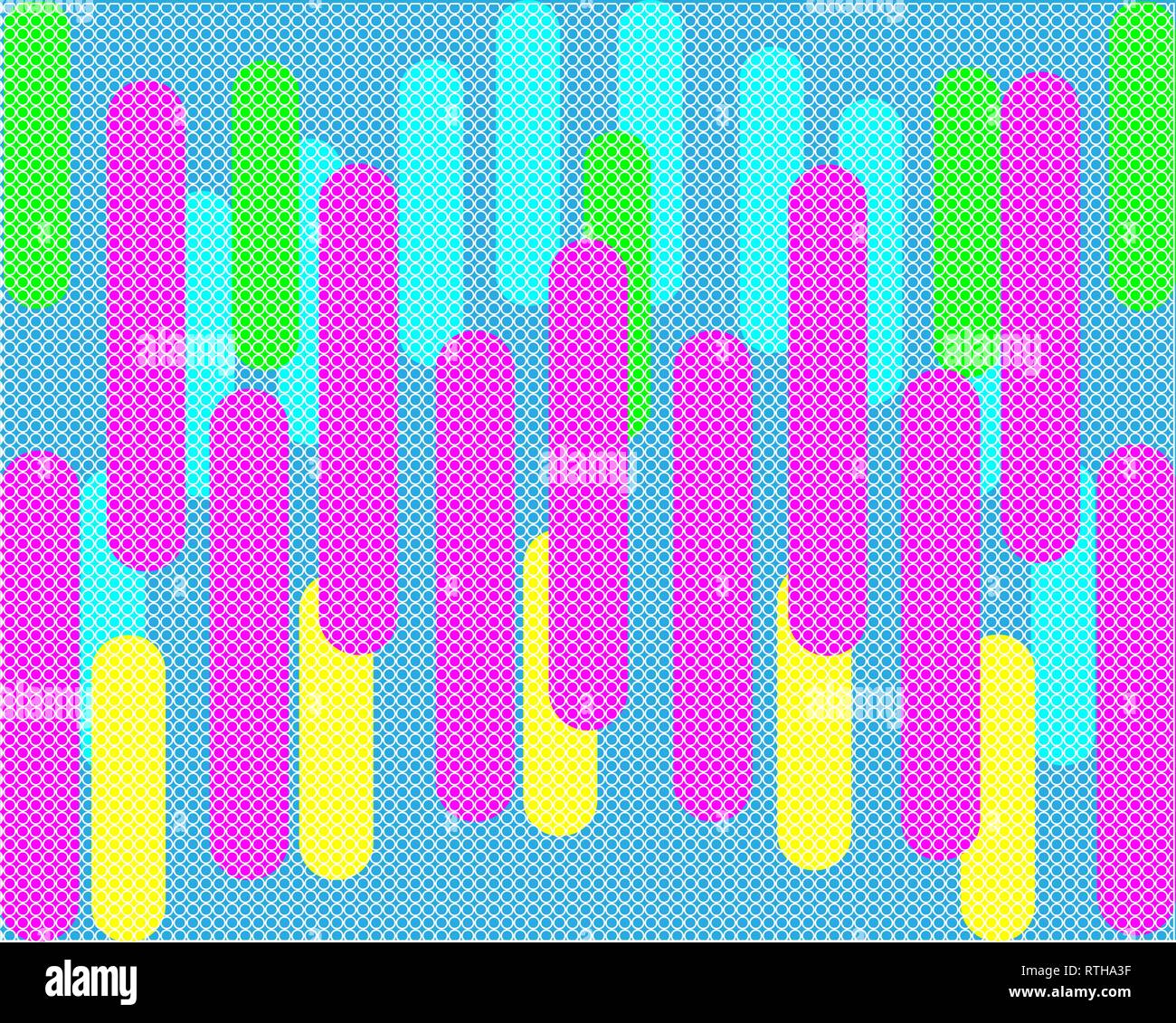 Bandes de couleur sont des éléments de conception élégante. Vector, lignes croisées abstract background Illustration de Vecteur