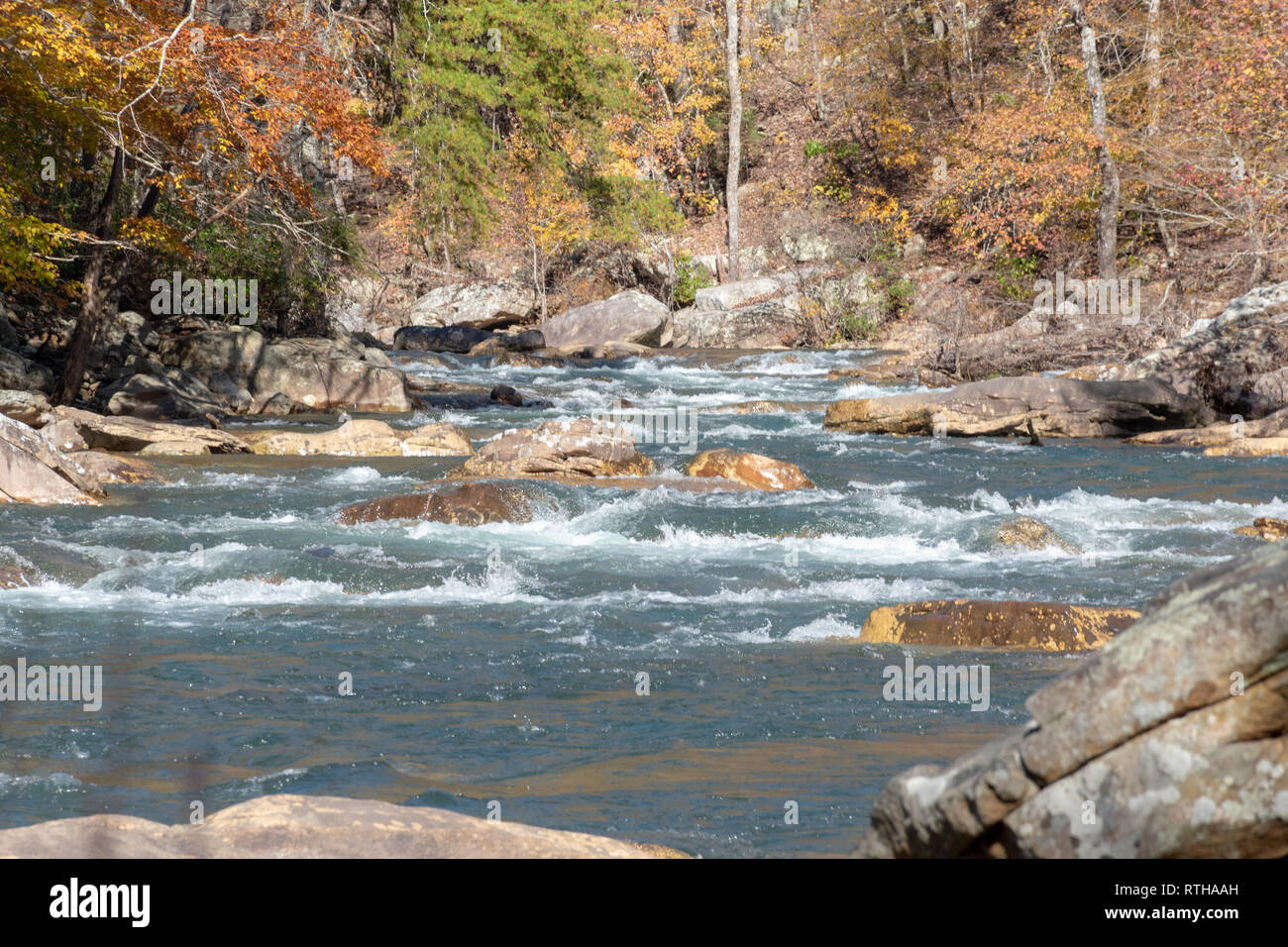 Photos d'extérieur de creek et trail de Huntsville Alabama Banque D'Images