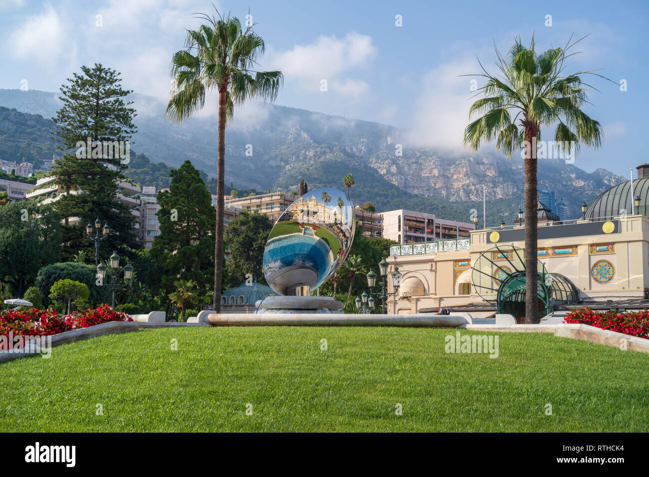 L'extérieur de jardins Casino Monte Carlo, Principauté de Monaco Banque D'Images