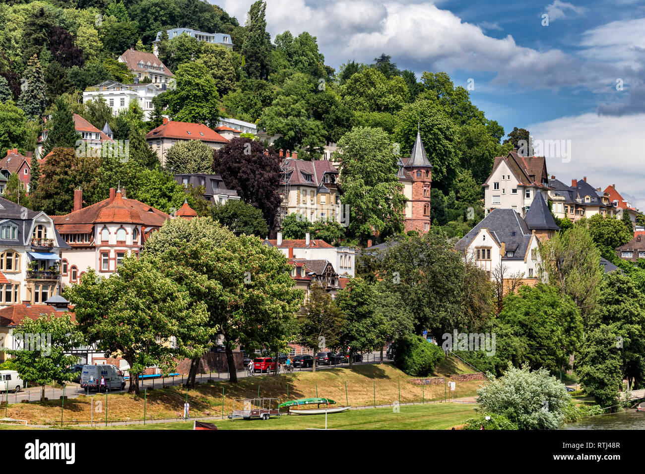 Vieille ville, Heidelberg, Bade-Wurtemberg, Allemagne Banque D'Images