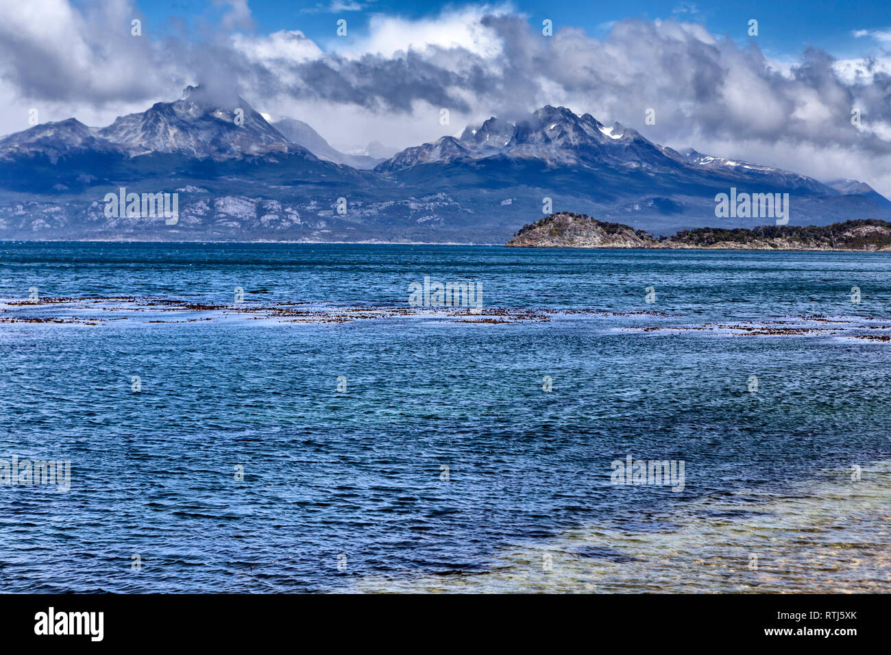 La Terre de Feu, le parc national del Isla Grande de Tierra del Fuego, Tierra del Fuego, Antartida e Islas del Atlantico Sur, Argentine Banque D'Images