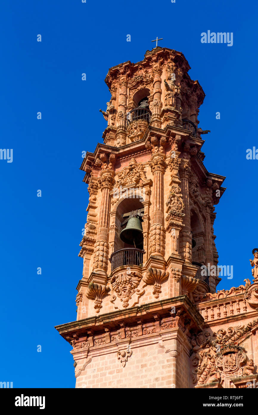 L'église Santa Prisca (1758), état Taxco, Guerrero, Mexique Banque D'Images