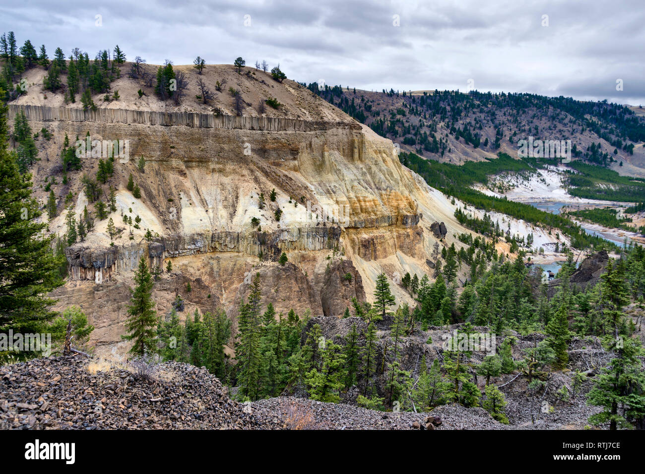 Le Parc National de Yellowstone, États-Unis Banque D'Images