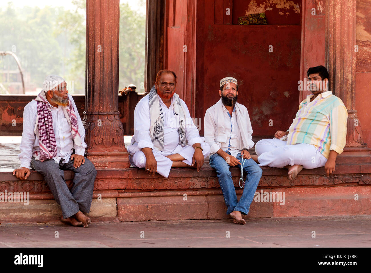 Dargah Sufi Sarmast, Dargah Hare Bhare Sufi Shah mosquée, New Delhi, Inde Banque D'Images