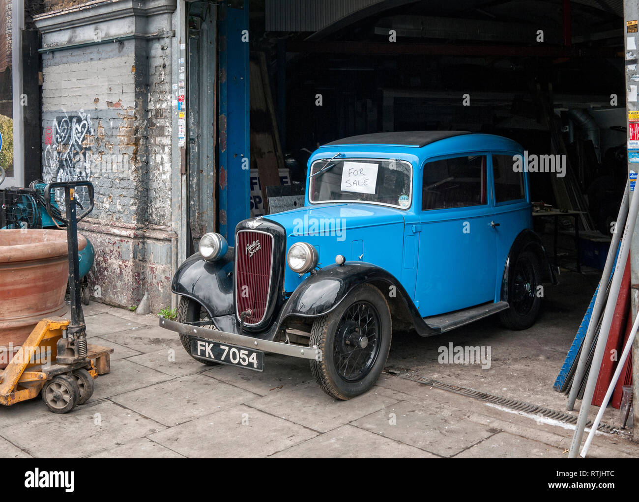 Vintage Austin 7 voiture à vendre Banque D'Images