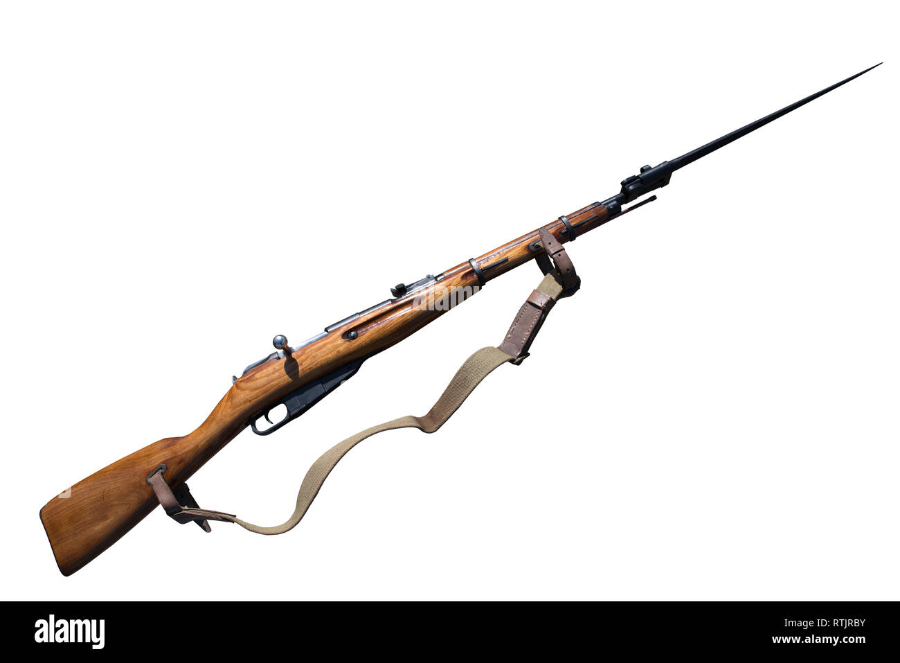 Fusil russe de la première et seconde guerre mondiale Banque D'Images