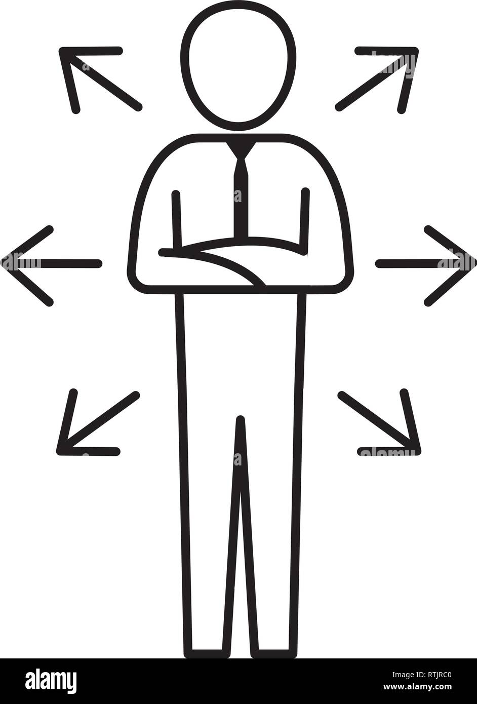 Pictogramme homme cartoon Image Vectorielle Stock - Alamy