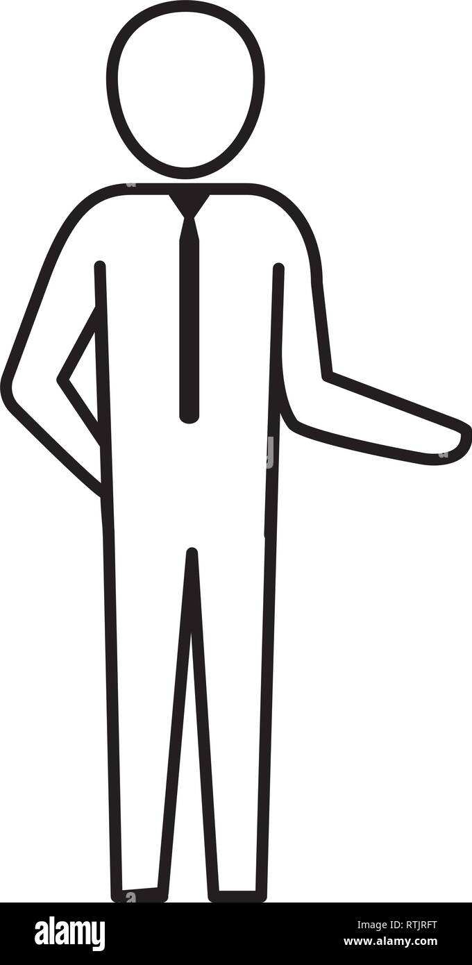 Pictogramme homme cartoon Image Vectorielle Stock - Alamy