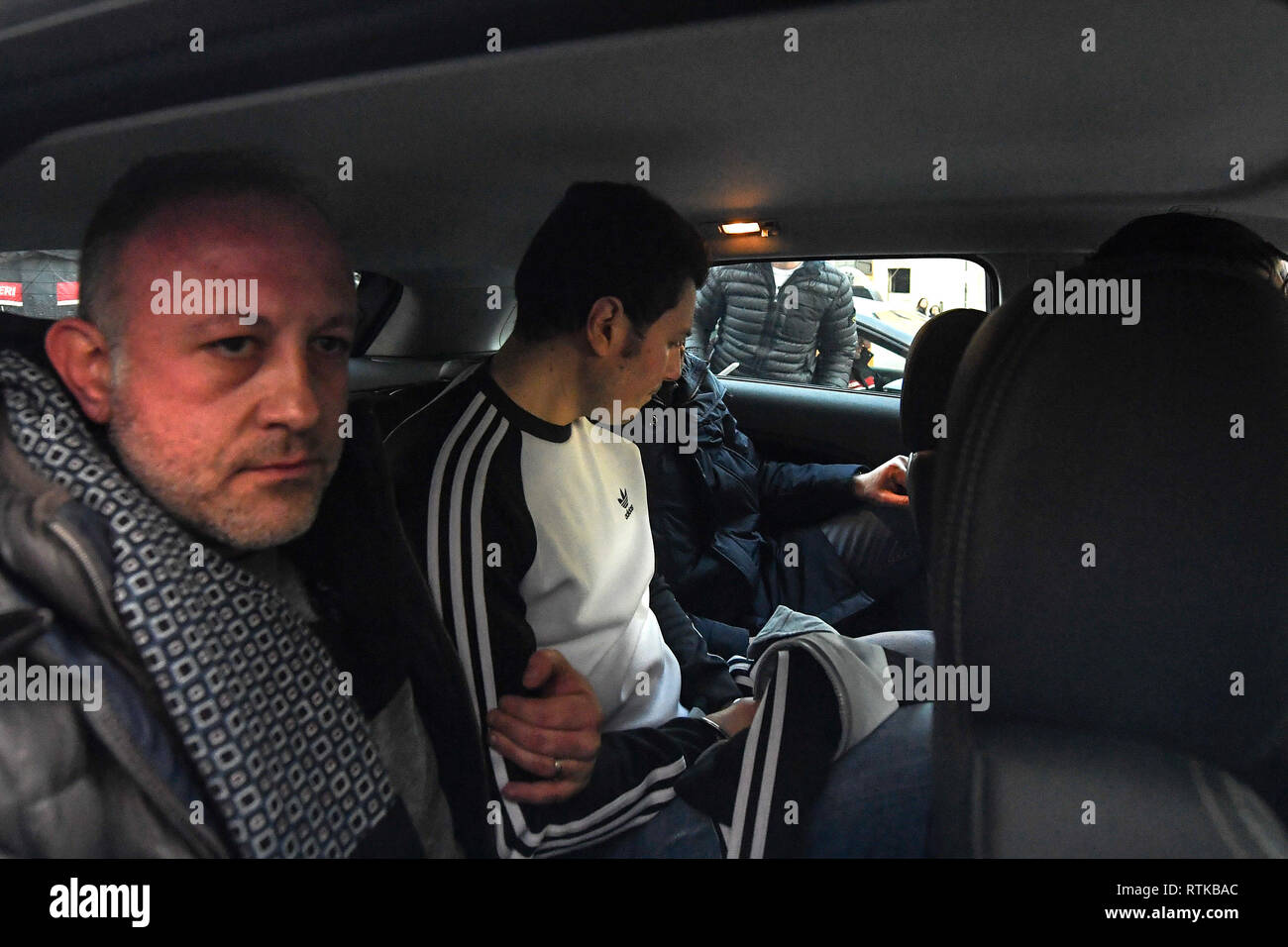 Opération policière mène à l'arrestation du patron de la camorra fugitif de quads 14 ans Marco Di Lauro, régent de 'clan homonyme. 02/03/2019 - Naples, Italie Banque D'Images