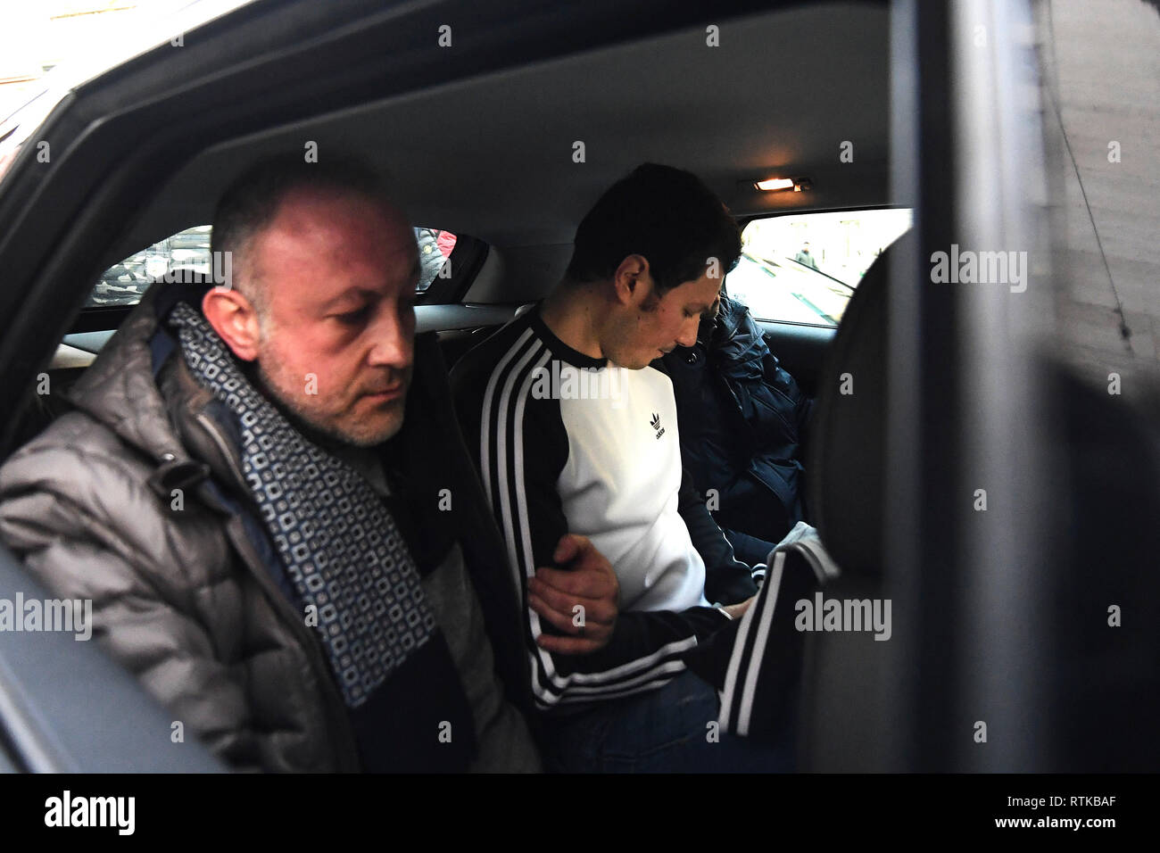 Opération policière mène à l'arrestation du patron de la camorra fugitif de quads 14 ans Marco Di Lauro, régent de 'clan homonyme. 02/03/2019 - Naples, Italie Banque D'Images