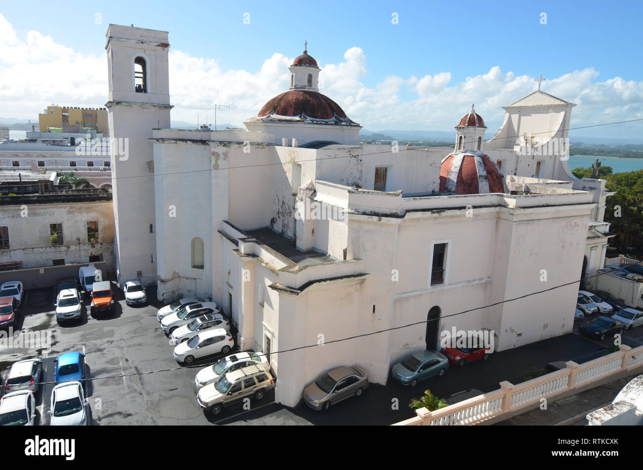 Cathédrale de San Juan Bautista à San Jaun, Puerto Rico. Banque D'Images