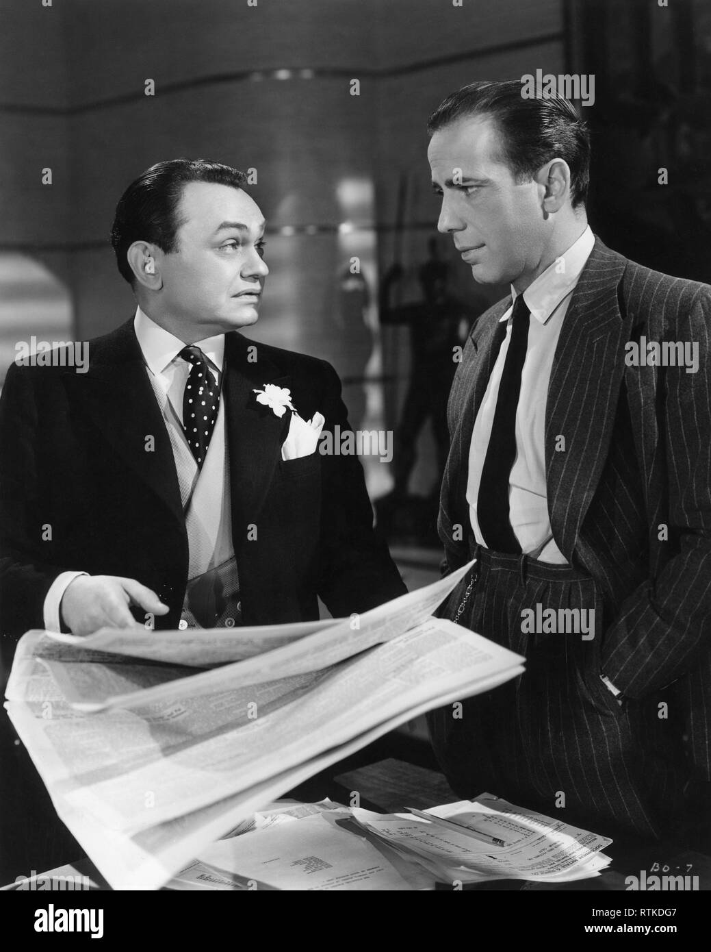 Edward G. Robinson Humphrey Bogart FRÈRE ORCHID 1940 Lloyd Bacon Directeur de Warner Bros. Banque D'Images