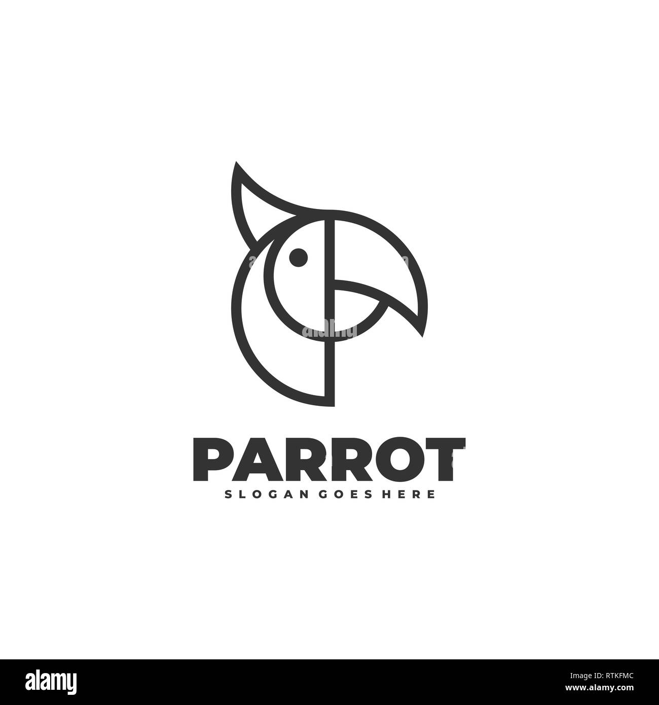 Abstract Peacock Black Design illustration Design vector modèle. Convient pour l'industrie créative, multimédia, animation, formation, boutique, et un Illustration de Vecteur