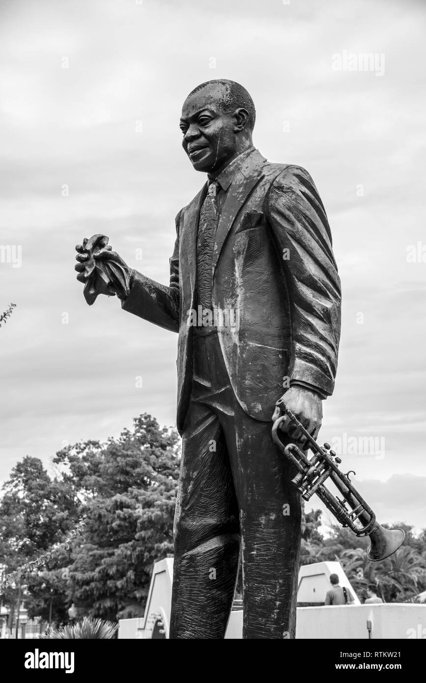 Louis Armstrong park situé dans le quartier de Treme à La Nouvelle-Orléans (États-Unis) Banque D'Images