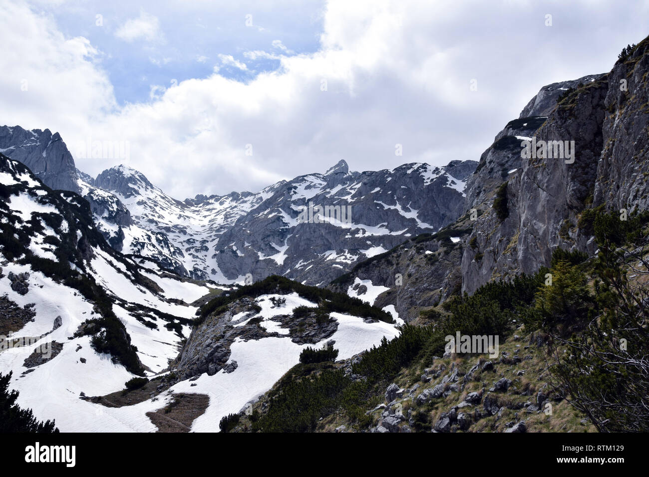 Parc national de Durmitor. Montagnes, près de Bobotov Kuk. Le Monténégro. Banque D'Images