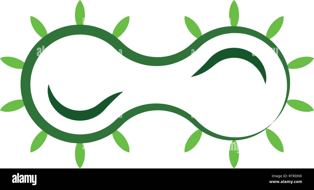 La division cellulaire des bactéries vecteur conception logo icône Illustration de Vecteur