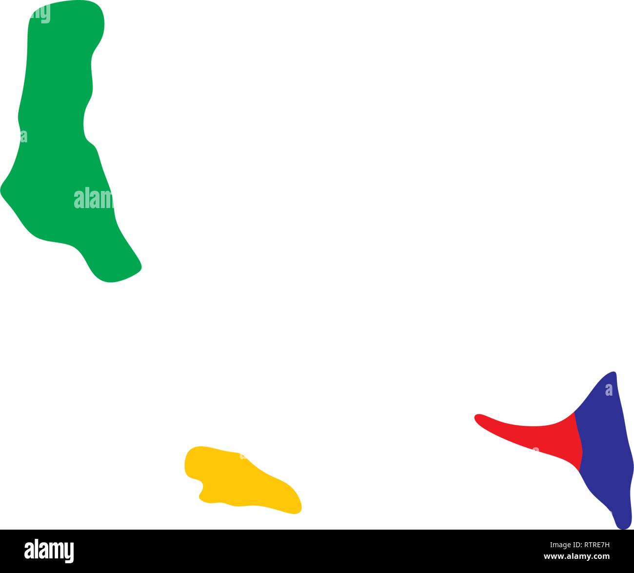 Comores site logo vector symbole icône Illustration de Vecteur