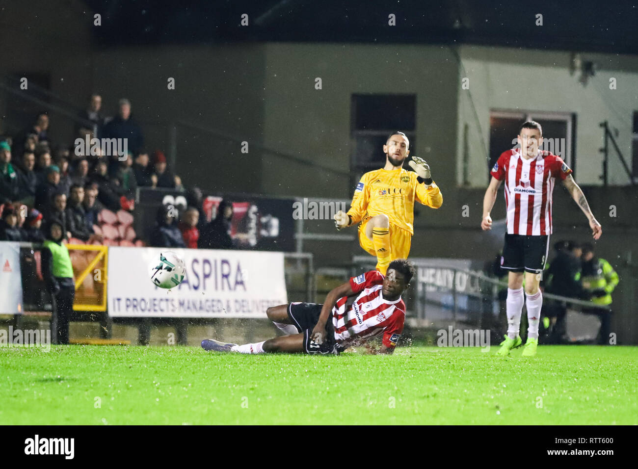 Le 1er mars 2019, Cork, Irlande - Mark McNulty en Ligue des premier match de la Division de l'Irlande Cork City FC vs Derry City FC. Banque D'Images