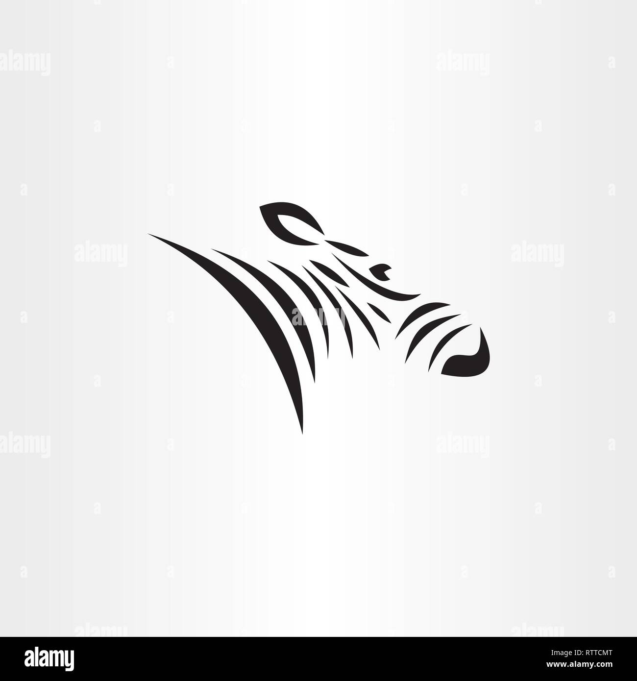 Logo zebra design icône de l'élément symbole vecteur Illustration de Vecteur
