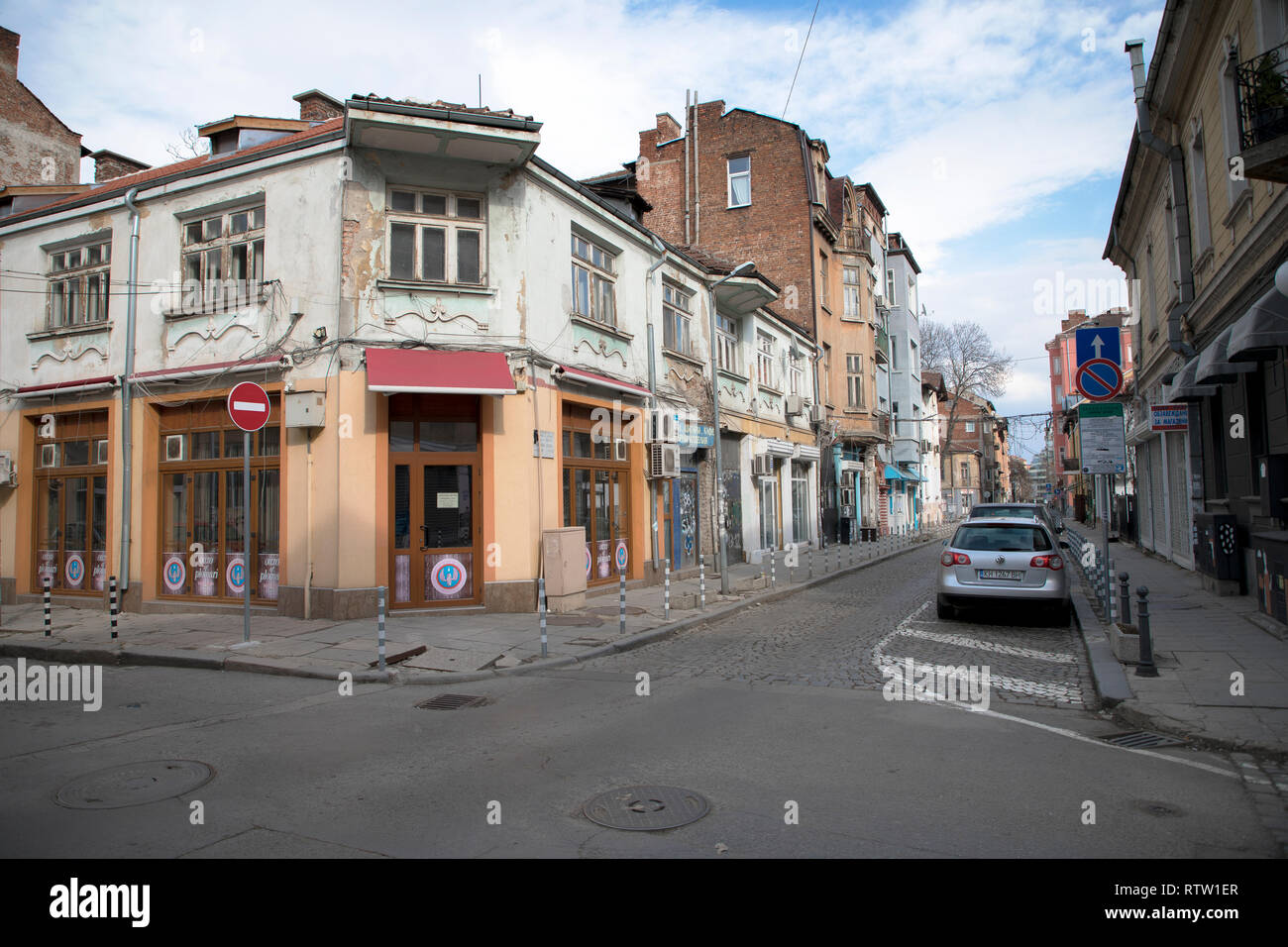 Sofia, Bulgarie - Mars 02, 2019 : Avis de tsar Siméon Street à Sofia, Bulgarie. Photo prise le : Mars 02th, 2019 Banque D'Images