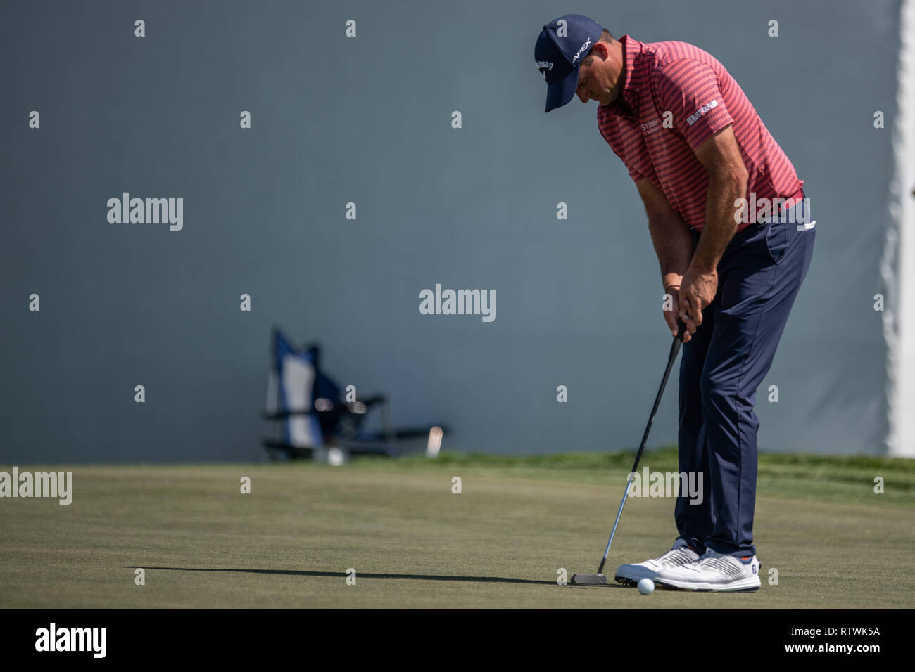 Palm Beach Gardens, en Floride, aux États-Unis. 2e Mar, 2019. Sam Saunders boguey au 16ème lors de la ronde 3 de la Classique Honda 2 mars 2019 Crédit : Dalton Hamm/ZUMA/Alamy Fil Live News Banque D'Images