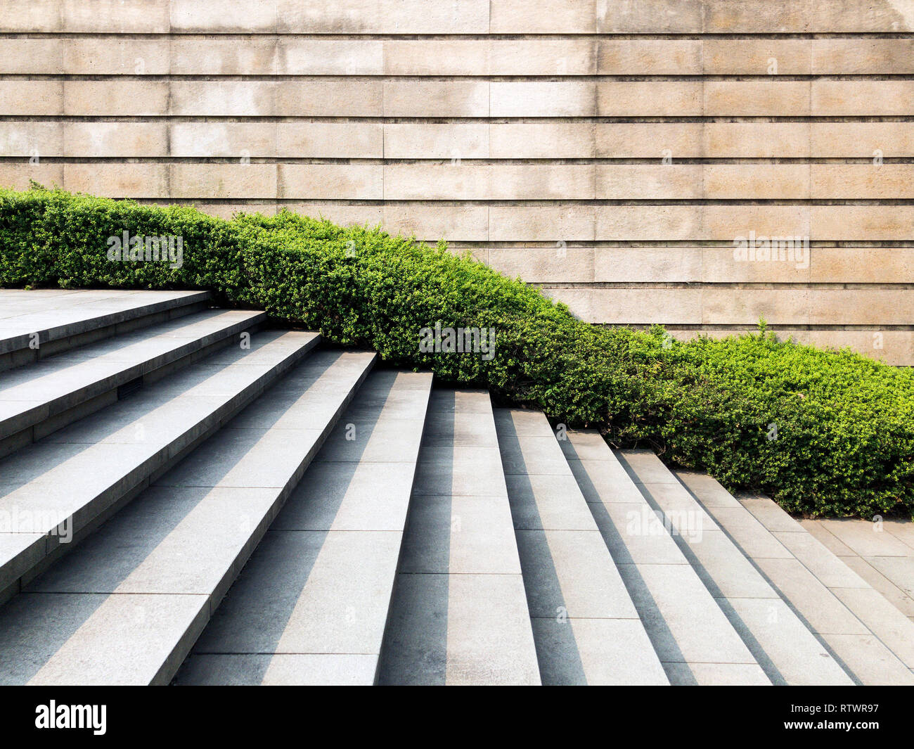 Escalier public et de l'escalade dans l'aménagement urbain Banque D'Images