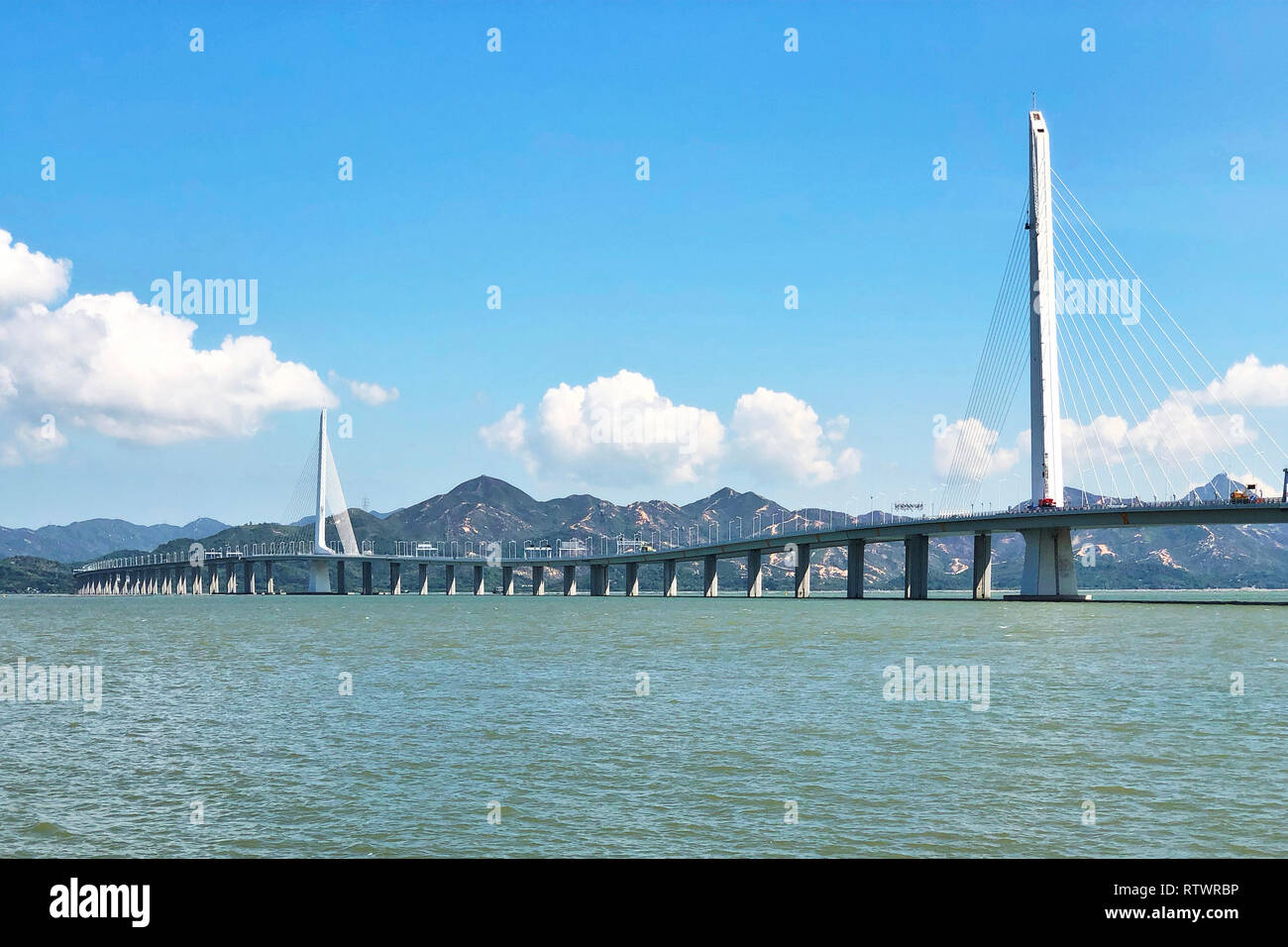 Le Pont de la Baie d'Houhai sur l'île de Hong Kong Banque D'Images