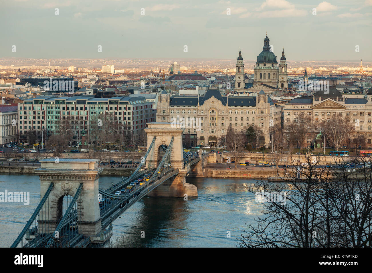 Après-midi à Budapest, Hongrie. Banque D'Images