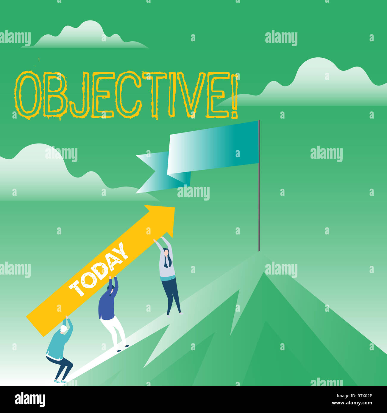 Ecrit Remarque Montrant Objectif Photo D Entreprise Presentant Les Objectifs A Atteindre L Objectif Souhaite De La Mission De L Entreprise Photo Stock Alamy