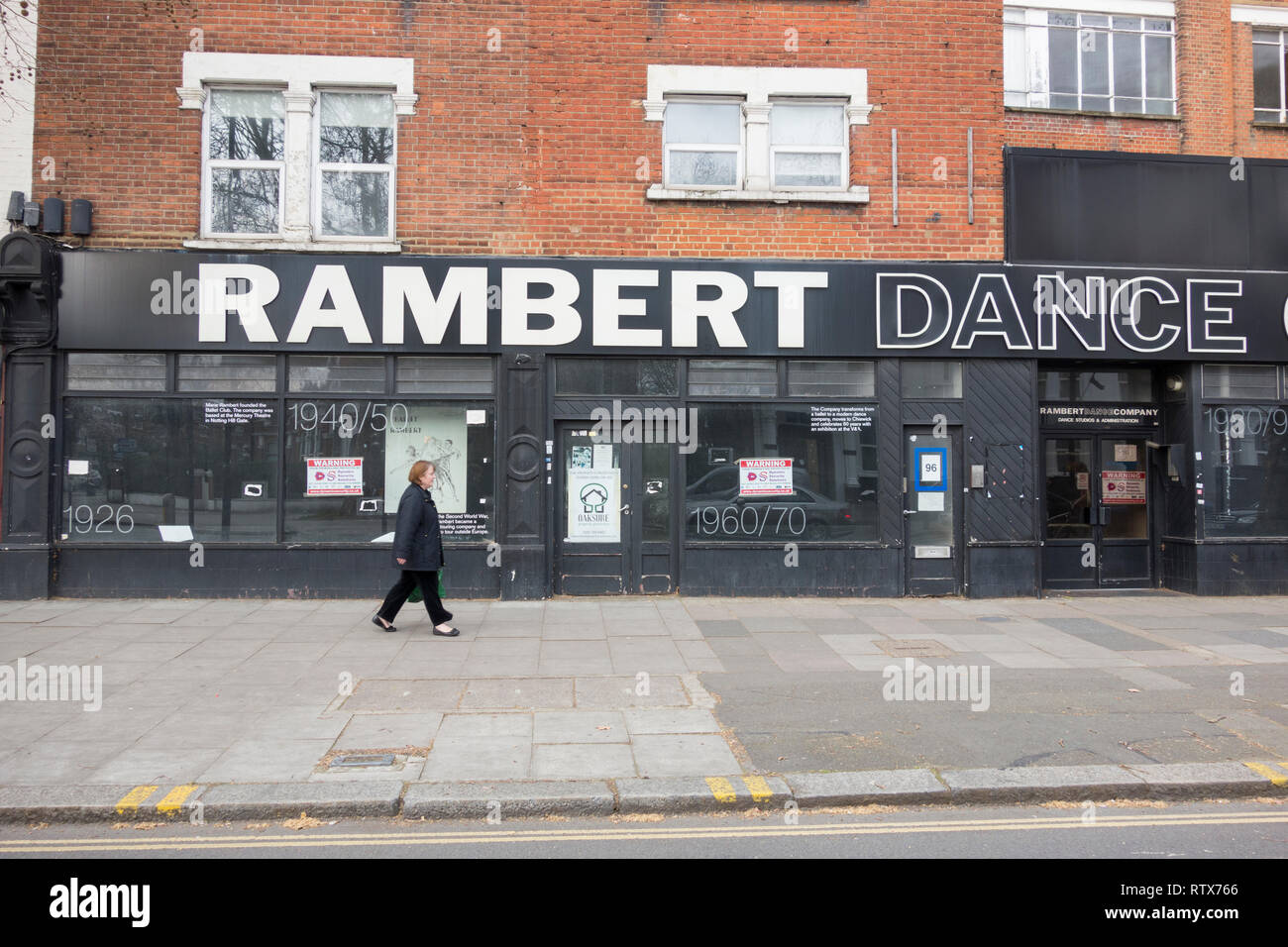 L'ex-Rambert Dance Company Chiswick Studios, Chiswick High Road, London, W4 Banque D'Images