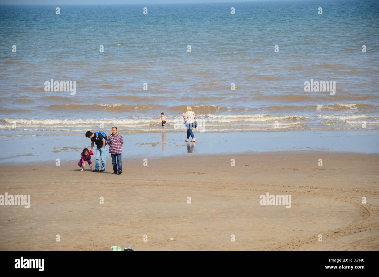 Hornsea mer, Yorkshire Banque D'Images